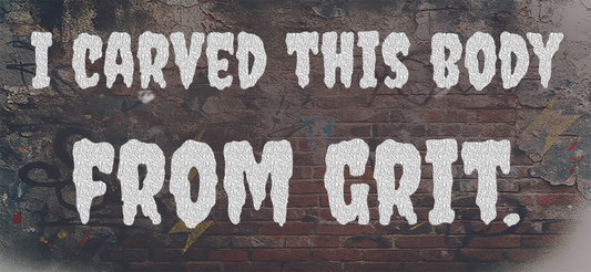 I carved this body from grit